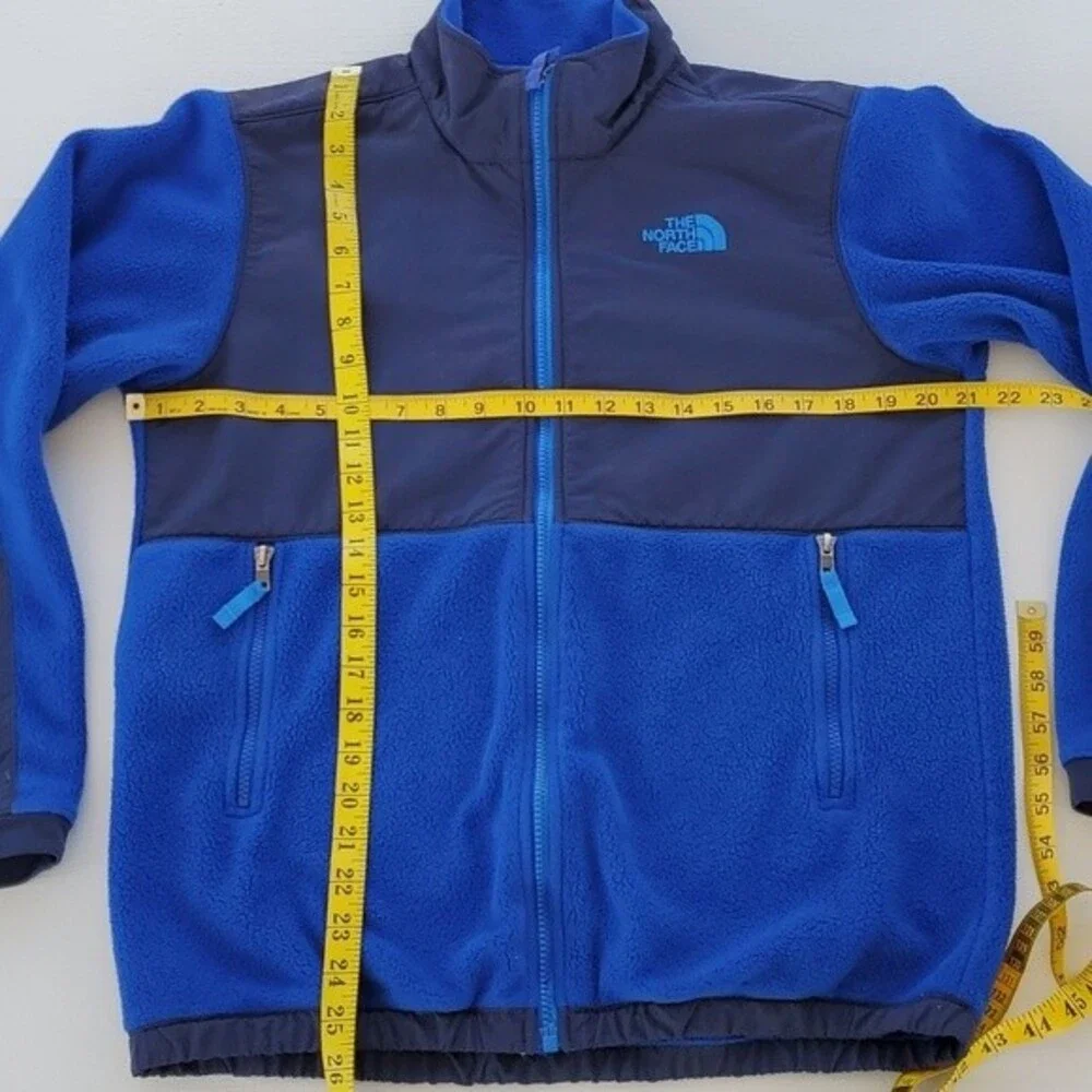 THE NORTH FACE DENALI FLEECE JACKET KIDS/BOYS SIZE XL 18/20 ROYAL NAVY B…